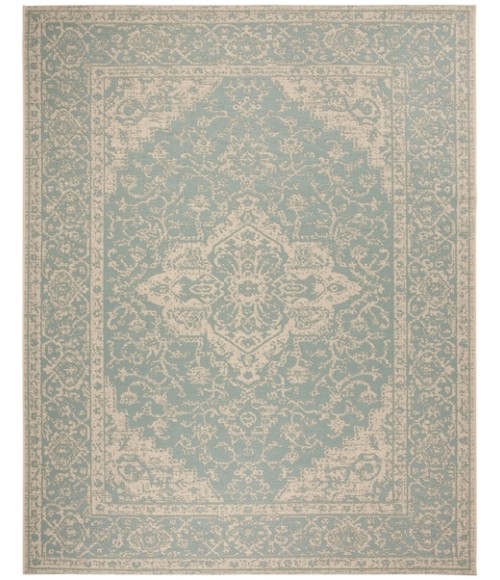 Safavieh Linden  Aqua / Cream LND137 8 ft. X 10 ft. Rectangle Rug