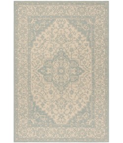 Safavieh Linden  Cream / Aqua LND137 5 ft. 3 in. X 7 ft. 6 in. Rectangle Rug