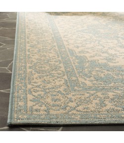 Safavieh Linden  Cream / Aqua LND137 8 ft. X 10 ft. Rectangle Rug