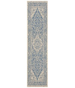 Safavieh Linden  Blue / Creme LND137 2 ft. 2 in. X 6 ft. Runner Rug