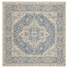 Safavieh Linden  Blue / Creme LND137 6 ft. 7 in. X 6 ft. 7 in. Square Rug
