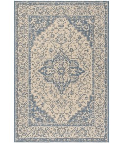 Safavieh Linden  Cream / Blue LND137 4 ft. X 6 ft. Rectangle Rug