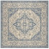 Safavieh Linden  Cream / Blue LND137 6 ft. 7 in. X 6 ft. 7 in. Square Rug