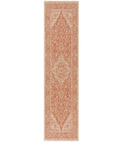 Safavieh Linden  Rust / Creme LND137 2 ft. 2 in. X 10 ft. Runner Rug