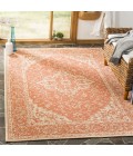 Safavieh Linden  Rust / Creme LND137 6 ft. 7 in. X 6 ft. 7 in. Square Rug
