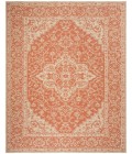 Safavieh Linden  Rust / Creme LND137 8 ft. X 10 ft. Rectangle Rug