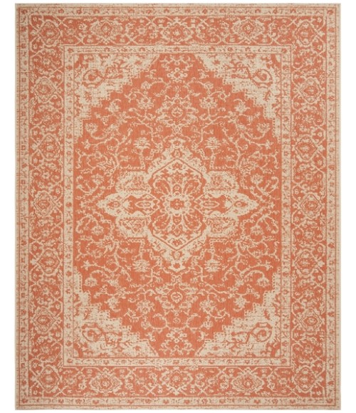 Safavieh Linden  Rust / Creme LND137 8 ft. X 10 ft. Rectangle Rug