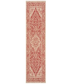 Safavieh Linden  Red / Creme LND137 2 ft. 2 in. X 6 ft. Runner Rug