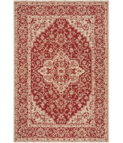 Safavieh Linden  Red / Creme LND137 6 ft. 7 in. X 9 ft. 2 in. Rectangle Rug