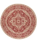 Safavieh Linden  Red / Creme LND137 8 ft. X 8 ft. Round Rug