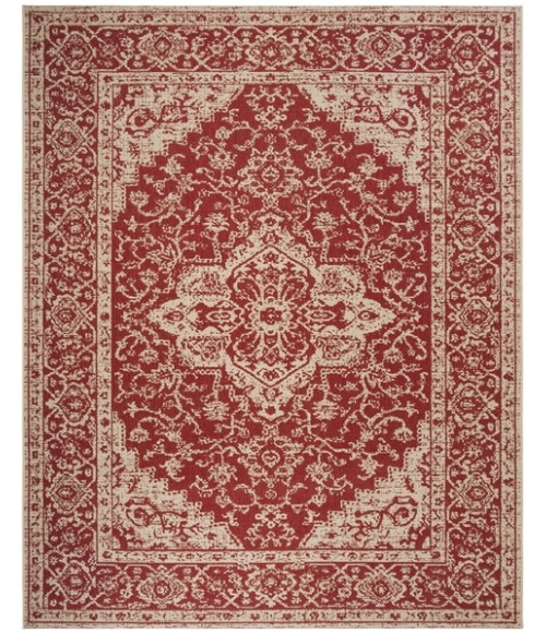 Safavieh Linden  Red / Creme LND137 8 ft. X 10 ft. Rectangle Rug