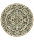 Safavieh Linden  Green / Creme LND137 8 ft. X 8 ft. Round Rug