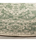 Safavieh Linden  Green / Creme LND137 8 ft. X 8 ft. Round Rug