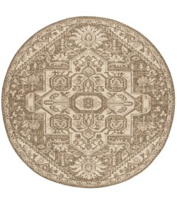 Safavieh Linden  Cream / Beige LND138 8 ft. X 8 ft. Round Rug