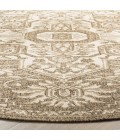 Safavieh Linden  Cream / Beige LND138 8 ft. X 8 ft. Round Rug