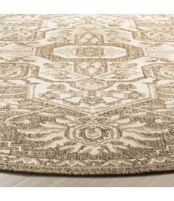 Safavieh Linden  Cream / Beige LND138 8 ft. X 8 ft. Round Rug