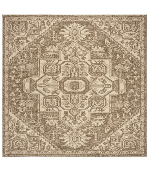 Safavieh Linden  Cream / Beige LND138 8 ft. X 8 ft. Square Rug