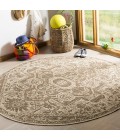 Safavieh Linden  Beige / Cream LND138 6 ft. 7 in. X 6 ft. 7 in. Round Rug
