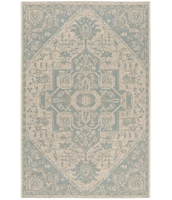 Safavieh Linden  Aqua / Cream LND138 5 ft. 3 in. X 7 ft. 6 in. Rectangle Rug