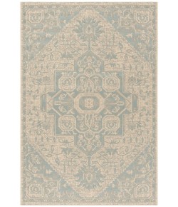 Safavieh Linden  Aqua / Cream LND138 4 ft. X 6 ft. Rectangle Rug