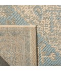 Safavieh Linden  Aqua / Cream LND138 2 ft. 2 in. X 8 ft. Runner Rug