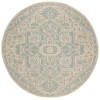 Safavieh Linden  Aqua / Cream LND138 6 ft. 7 in. X 6 ft. 7 in. Round Rug