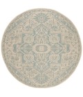 Safavieh Linden  Aqua / Cream LND138 6 ft. 7 in. X 6 ft. 7 in. Round Rug