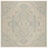 Safavieh Linden  Aqua / Cream LND138 6 ft. 7 in. X 6 ft. 7 in. Square Rug