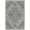 Safavieh Linden  Blue / Creme LND138 5 ft. 3 in. X 7 ft. 6 in. Rectangle Rug