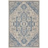 Safavieh Linden  Blue / Creme LND138 4 ft. X 6 ft. Rectangle Rug