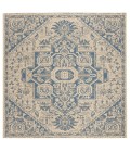 Safavieh Linden  Blue / Creme LND138 6 ft. 7 in. X 6 ft. 7 in. Square Rug