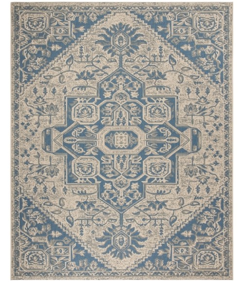 Safavieh Linden  Blue / Creme LND138 9 ft. X 12 ft. Rectangle Rug