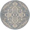 Safavieh Linden  Cream / Blue LND138 6 ft. 7 in. X 6 ft. 7 in. Round Rug