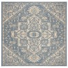 Safavieh Linden  Cream / Blue LND138 6 ft. 7 in. X 6 ft. 7 in. Square Rug