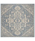Safavieh Linden  Cream / Blue LND138 6 ft. 7 in. X 6 ft. 7 in. Square Rug
