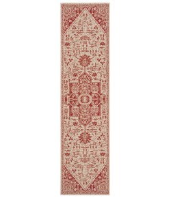 Safavieh Linden  Red / Creme LND138 2 ft. 2 in. X 8 ft. Runner Rug
