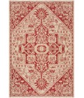 Safavieh Linden  Red / Creme LND138 5 ft. 3 in. X 7 ft. 6 in. Rectangle Rug
