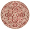 Safavieh Linden  Red / Creme LND138 6 ft. 7 in. X 6 ft. 7 in. Round Rug