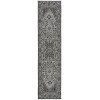 Safavieh Linden  Light Grey / Charcoal LND139 2 ft. 2 in. X 8 ft. Runner Rug