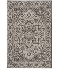 Safavieh Linden  Light Grey / Charcoal LND139 6 ft. 7 in. X 9 ft. 2 in. Rectangle Rug