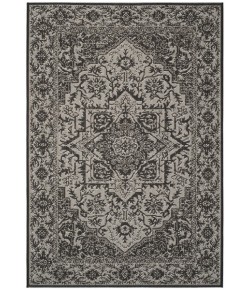 Safavieh Linden  Light Grey / Charcoal LND139 3 ft. X 5 ft. Rectangle Rug