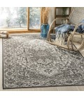 Safavieh Linden  Light Grey / Charcoal LND139 6 ft. 7 in. X 6 ft. 7 in. Square Rug