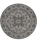 Safavieh Linden  Light Grey / Charcoal LND139 6 ft. 7 in. X 6 ft. 7 in. Round Rug