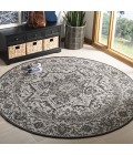 Safavieh Linden  Light Grey / Charcoal LND139 6 ft. 7 in. X 6 ft. 7 in. Round Rug
