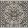 Safavieh Linden  Light Grey / Charcoal LND139 6 ft. 7 in. X 6 ft. 7 in. Square Rug