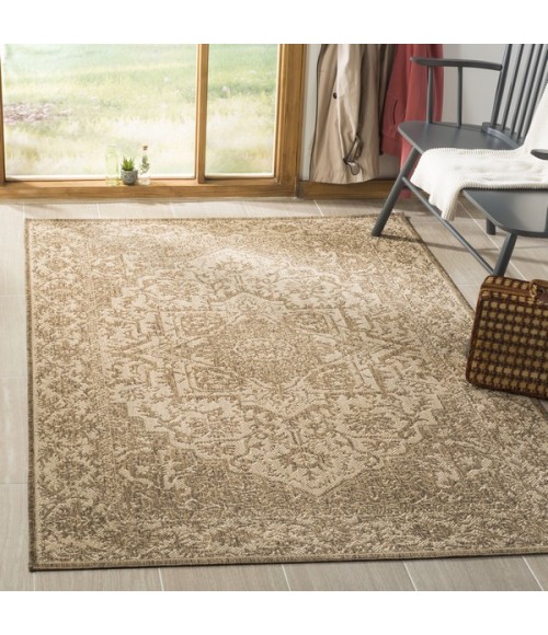 Safavieh Linden  Cream / Beige LND139 6 ft. 7 in. X 6 ft. 7 in. Square Rug