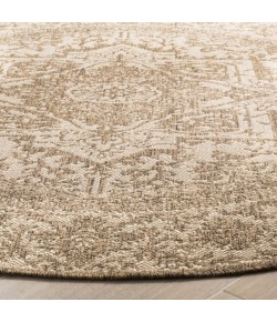 Safavieh Linden  Cream / Beige LND139 8 ft. X 8 ft. Round Rug
