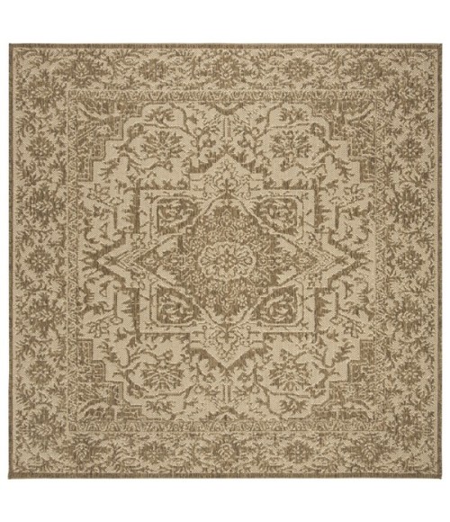 Safavieh Linden  Cream / Beige LND139 6 ft. 7 in. X 6 ft. 7 in. Square Rug