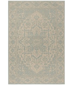 Safavieh Linden  Cream / Aqua LND139 4 ft. X 6 ft. Rectangle Rug