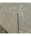 Safavieh Linden  Cream / Aqua LND139 6 ft. 7 in. X 6 ft. 7 in. Square Rug